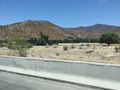 A dry riverbed on the way to Santiago