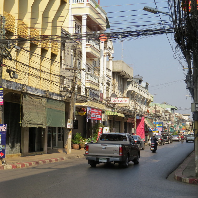 One of the main streets of Nong Khai