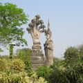 Huge Naga in the Sala Kaew Ku sculpture park