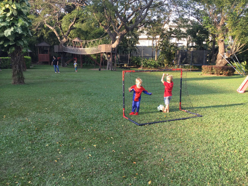 Football in the playground