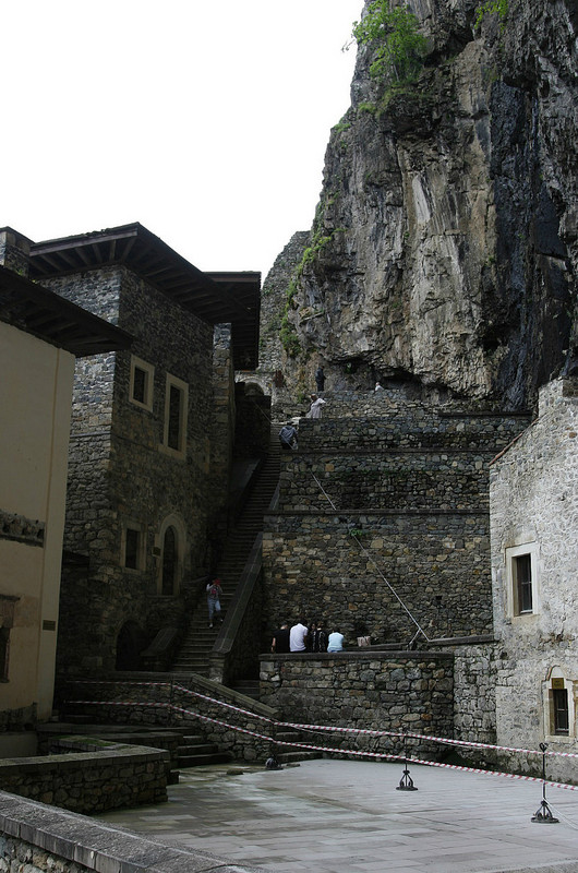 View of the entrance stairs