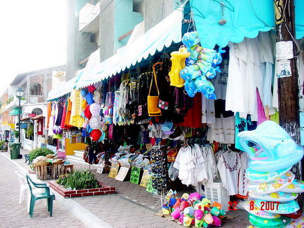 Colourful stalls