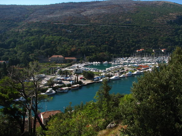 View to the new marina