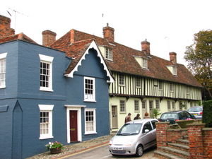Colourful old buildings at Saffron Walden