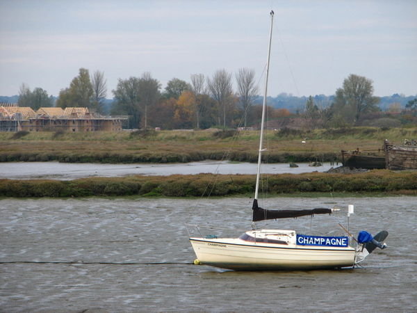 Boat on the estuary.