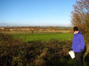 Judy reads the map (Felsted)