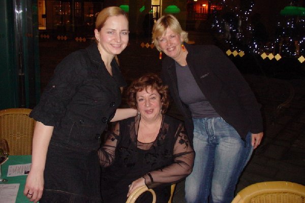 Judy and the Russian ladies.