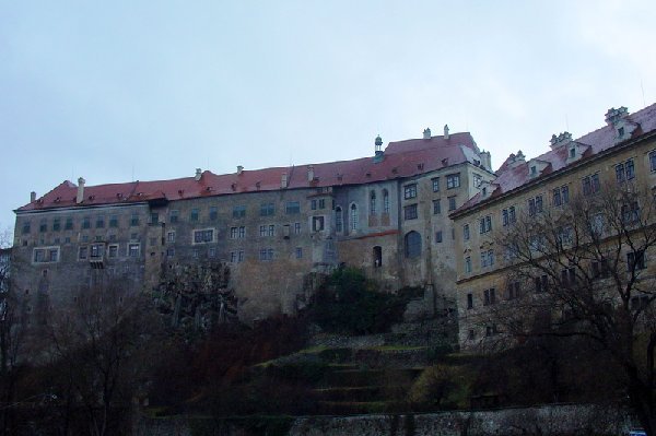 Krumlov castle by day