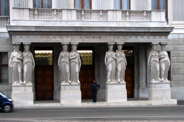 Typical carvings on city buildings