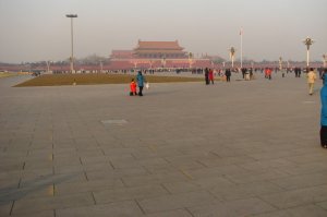 The vastness of Tiananmen Square