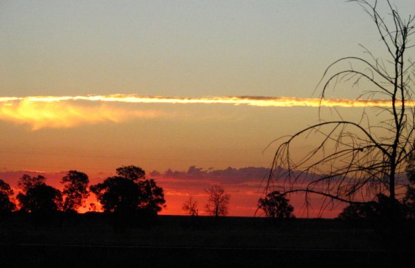 Sunset over Australia