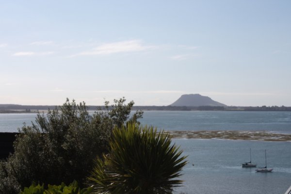 looking across to Mount Maunganui.