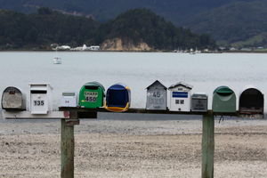 Letterboxes all in a row