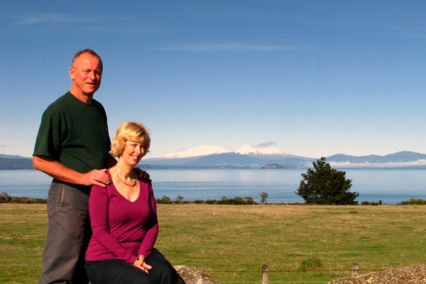 Views across Lake Taupo