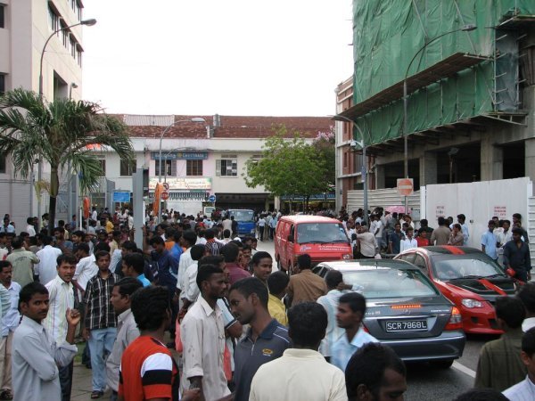 Crowds in Little India