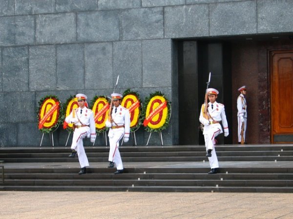 Changing of the guard at the Mausoleum