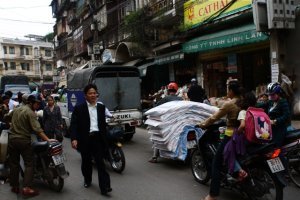 Busy streets of Hanoi