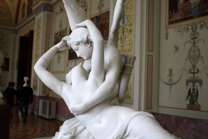 Kiss of Cupid and Psyche at Hermitage Museum