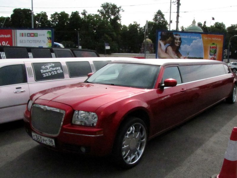 Lots of flashy limos were seen in Russia.