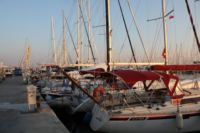 Yachts in the Alimos marina