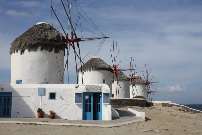 Famous windmills of Mykonos