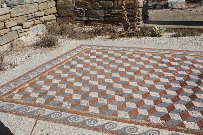 Lots of elaborate mosaics in the ruins at Delos