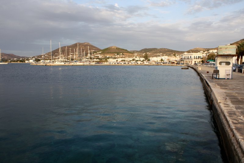 Long straggling harbour of Paros