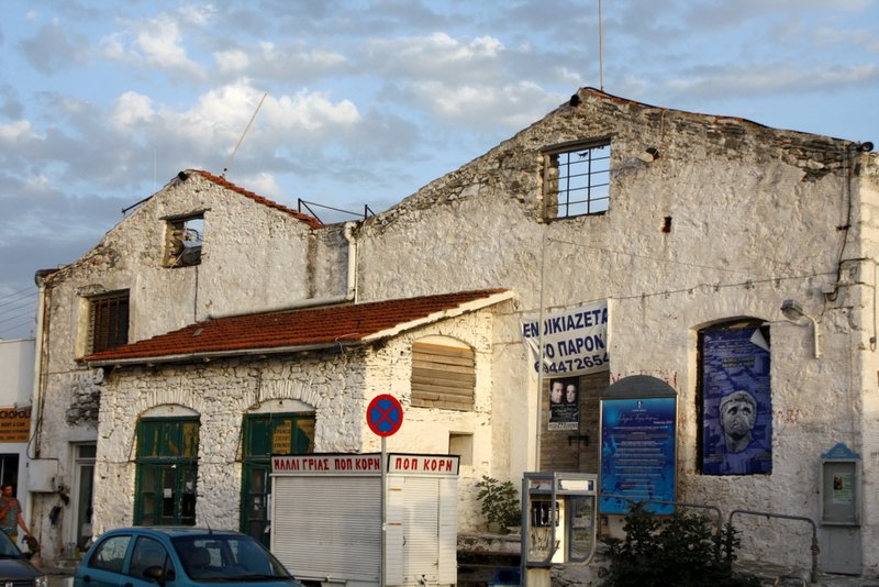 Derelict buildings in Paros