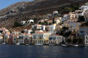 Classical style houses in Symi