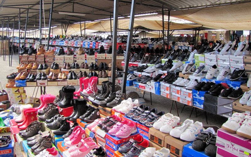 Shoes at the market