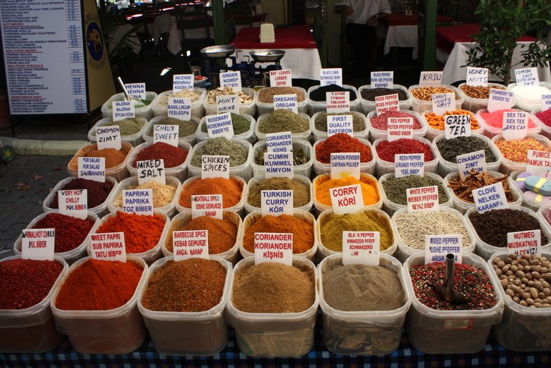Spices for sale at all the markets!