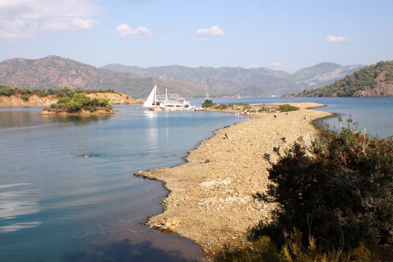 The first stop on the 12 Island Tour from Fethiye.