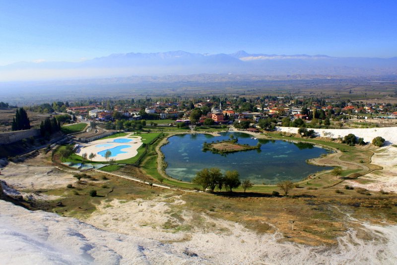 View over Pamukkale Town