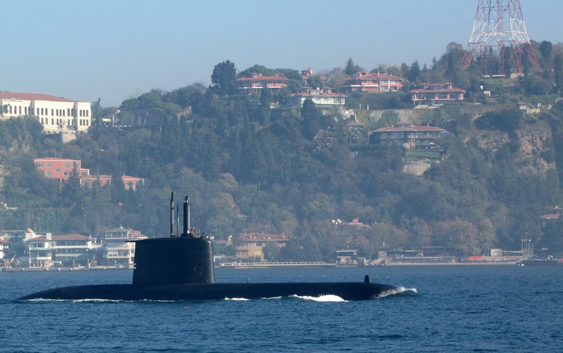 Submarine on the Bosphorous