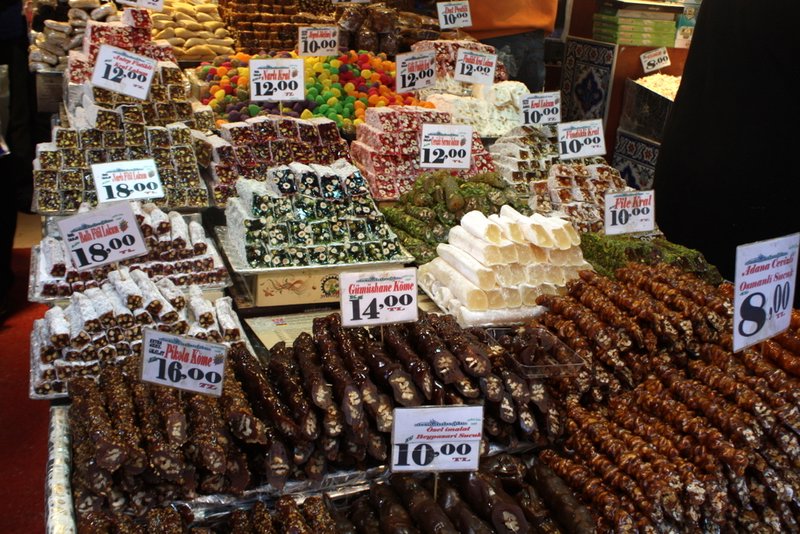 Sweet things for sale at the Spice Market