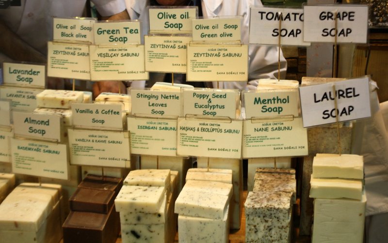 Soap for sale at the Spice Market.