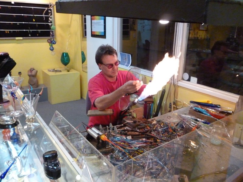 Glass blowing