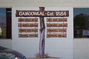 Sign at Camooweal Roadhouse