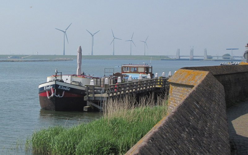 Elodie berthed in Endhuizen
