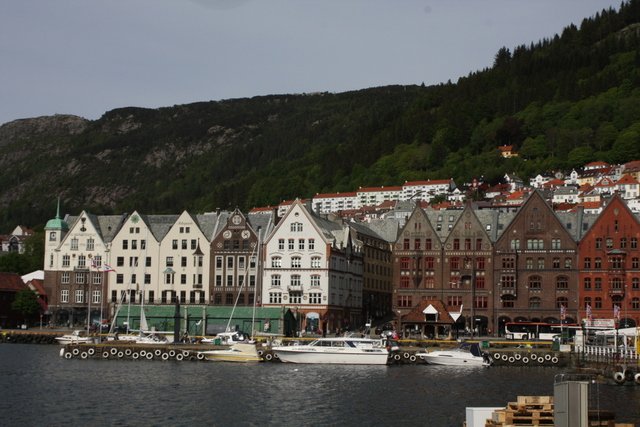 View of houses from Bergen Wharf