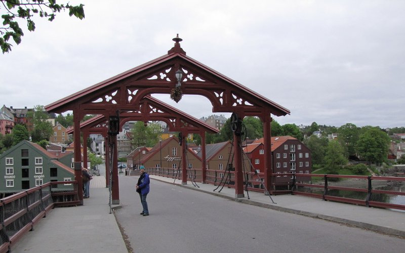 The old town bridge in Trondheim.