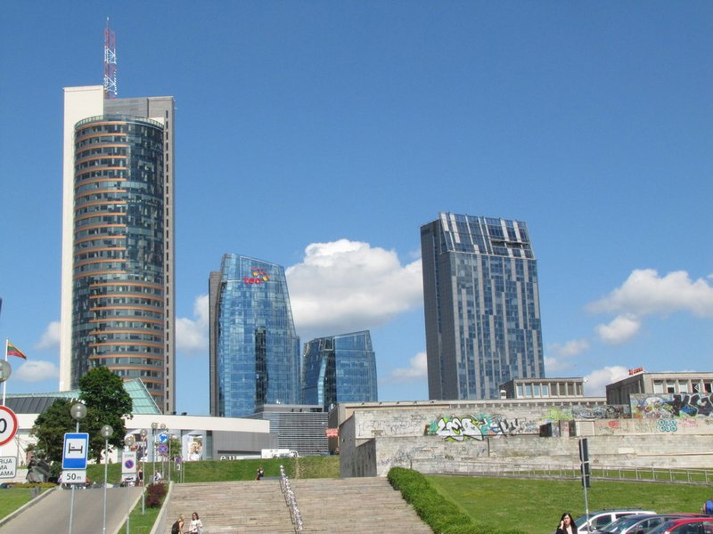 Modern buildings in Vilnius