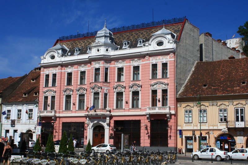 Some beautifully restored buildings in Brasov 