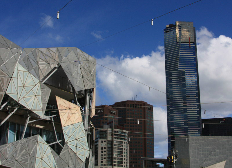 Eureka Tower with ACMI building in the forground