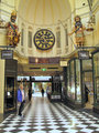 Gog and Magog strike the time in Melbourne's Royal Arcade.