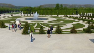 View of Versailles garden 