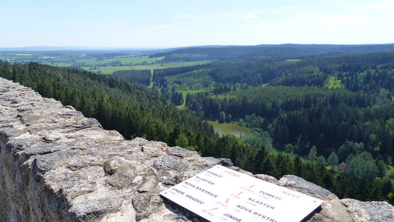 View from the top of the Landstein Castle