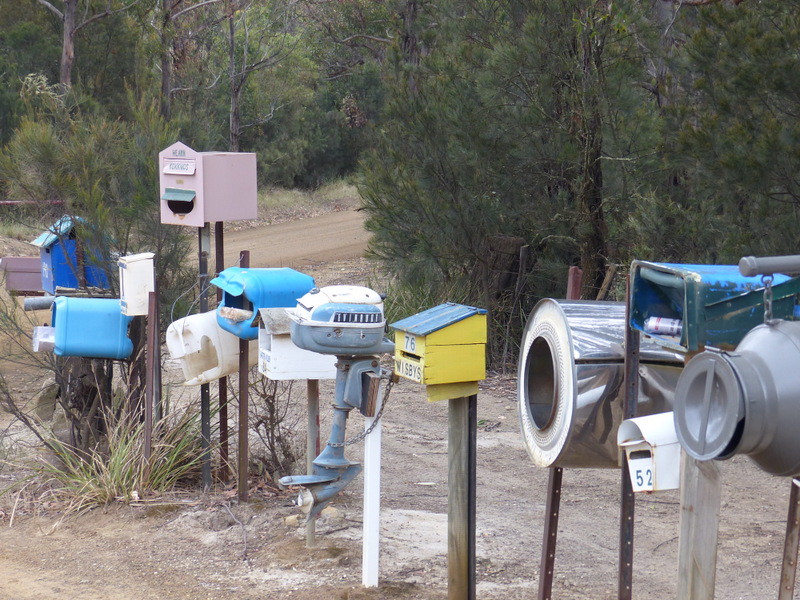 Groups of interesting letter boxes.