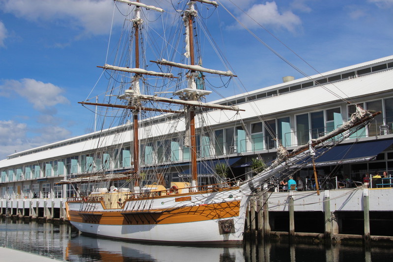 One of the tall ships on view.