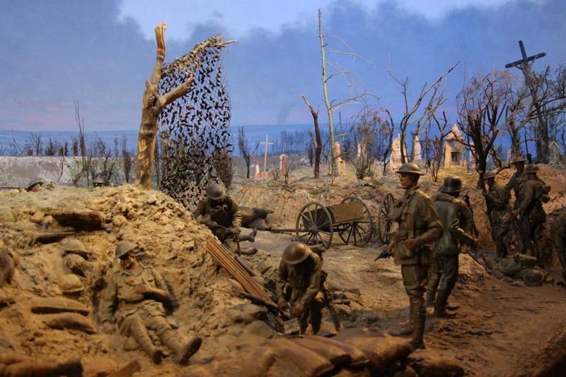 One of the amazing dioramas of a battle in WW1